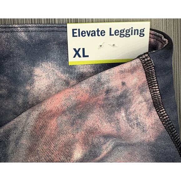 Old Navy Active Elevate Go Dry Pink Purple Tie Dye Crop Legging Size XL NWT - Picture 3 of 6